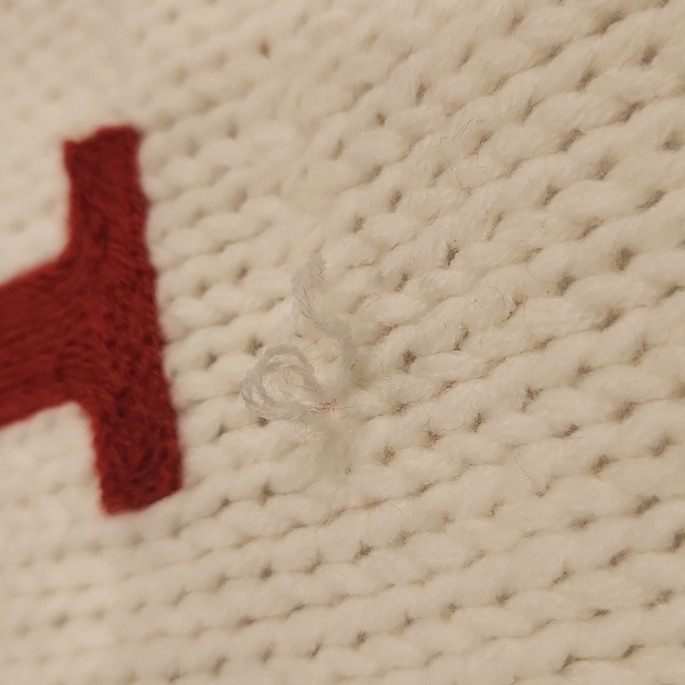 Wondershop White Knit Stocking with Red Letter "I" NWT - Picture 6 of 6
